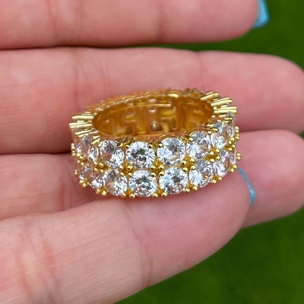 Icy Gold Finish Ring